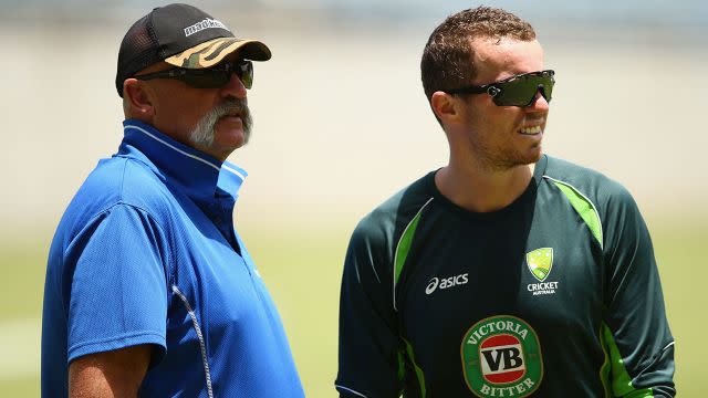 Merv Hughes and Peter Siddle. Image: Getty