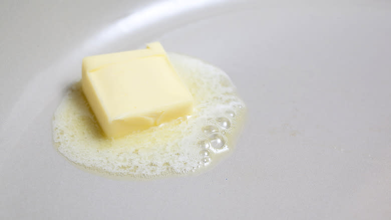 Melting butter