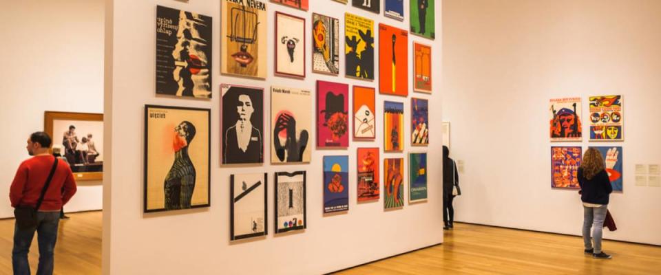 Interior of the Museum of Modern Art (MoMA), an art museum, Midtown Manhattan, New York.