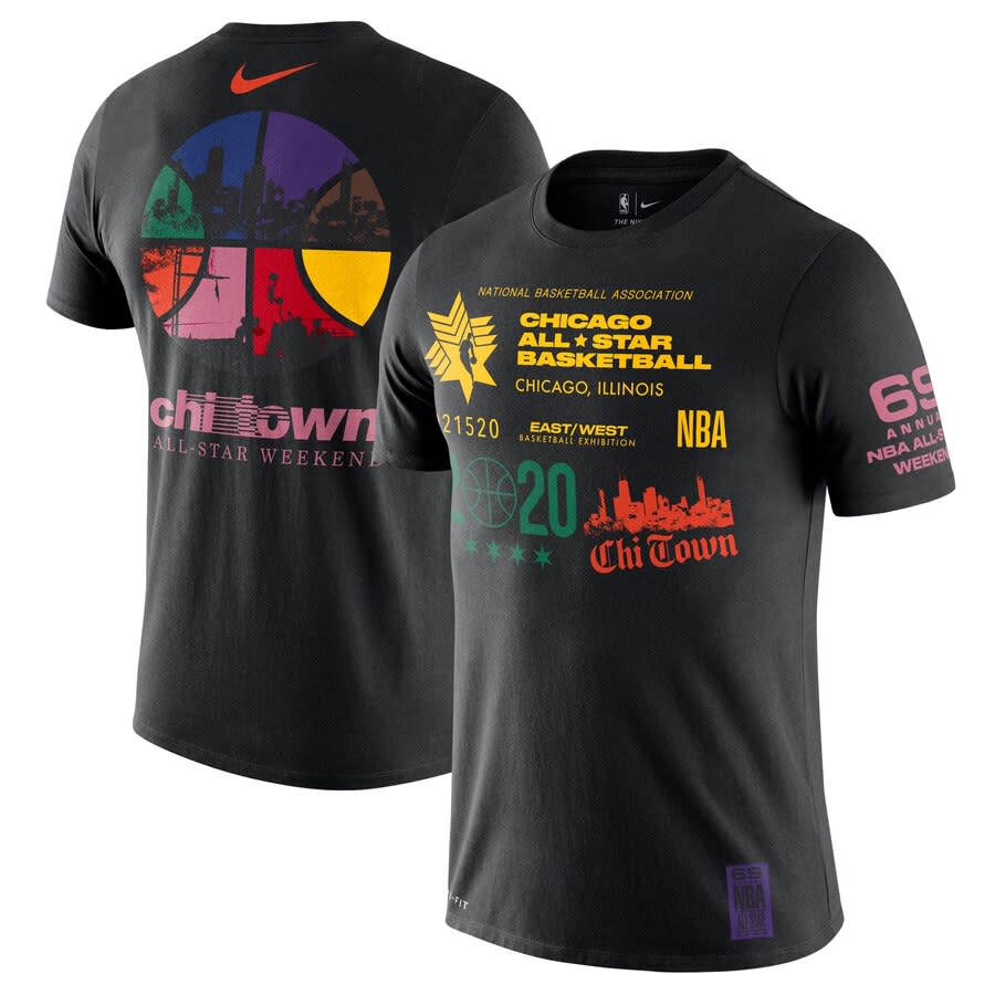 Nike Black 2020 NBA All-Star Game Chi Town T-Shirt