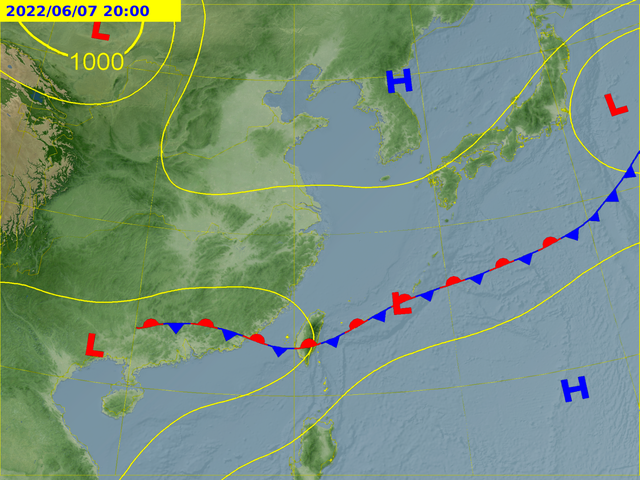 下週將有鋒面接近，將帶來另一波雨勢。（圖／氣象局）