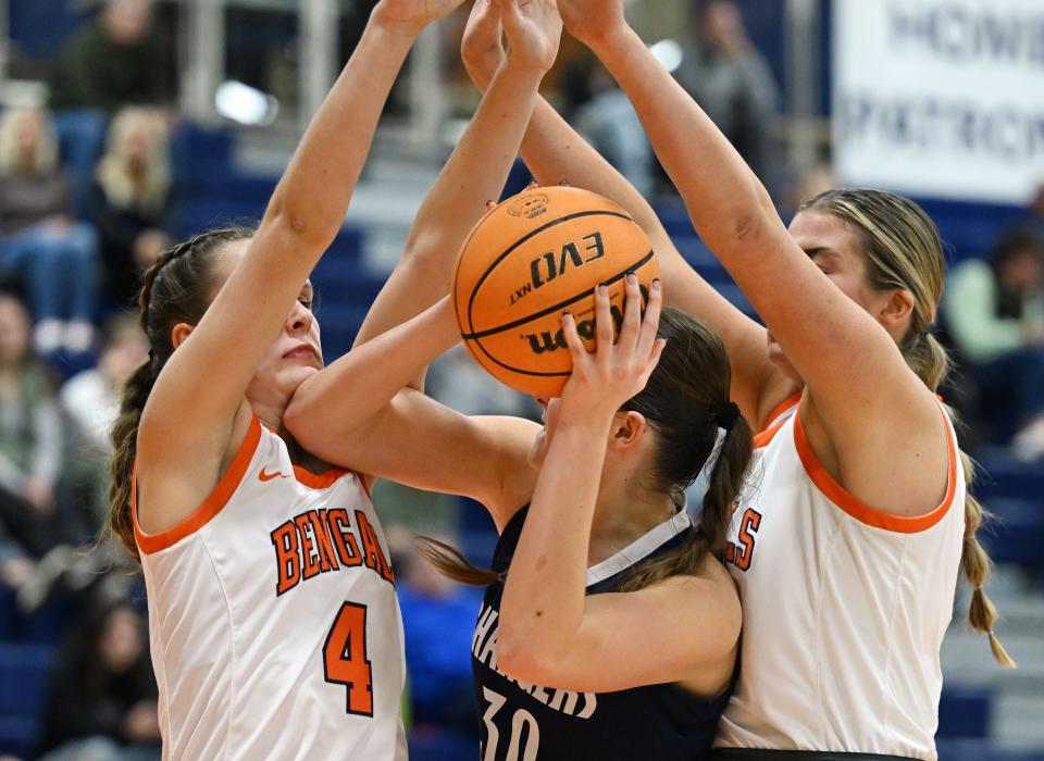 Brighton and Corner Canyon girls play at Brighton in Cottonwood Heights on Wednesday, Dec. 6, 2023. Brighton won 54-51. | Scott G Winterton, Deseret News