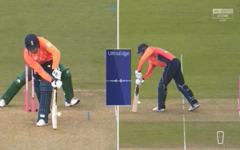 vince out or not - Credit: Sky Sports Cricket