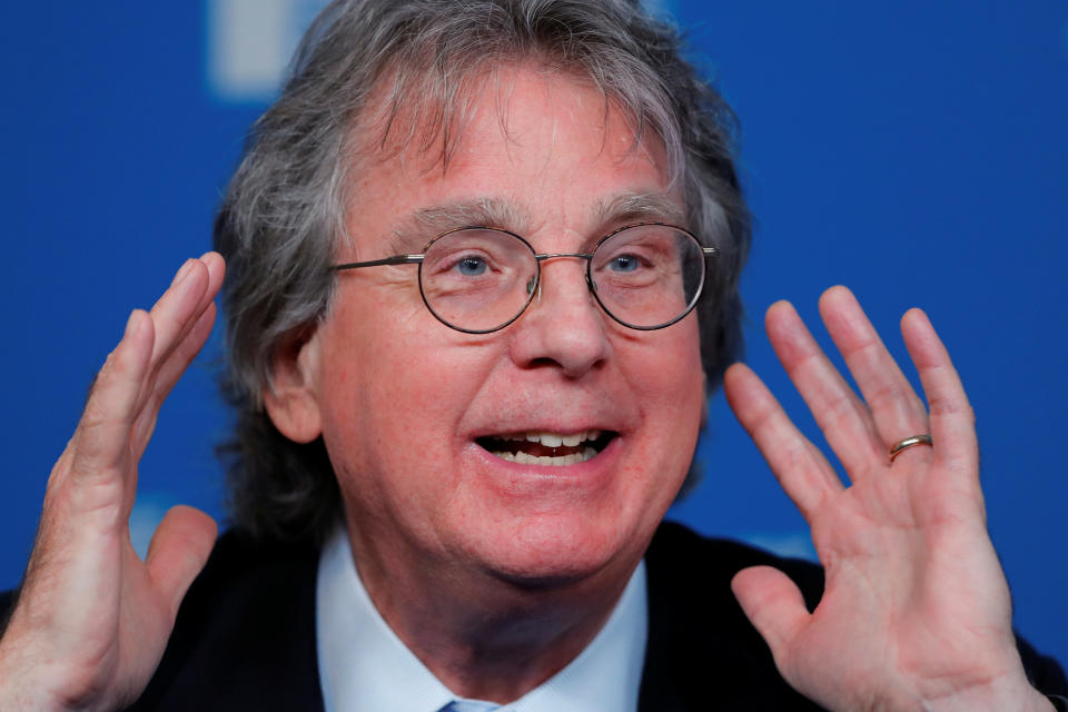 Roger McNamee prend la parole lors de la 22e conférence mondiale annuelle du Milken Institute à Beverly Hills, Californie, le 30 avril 2019. REUTERS/Mike Blake