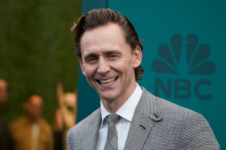 Tom Hiddleston arrives at the People’s Choice Awards in Santa Monica, Calif., on Feb. 18, 2024. Jordan Strauss/Invision/AP