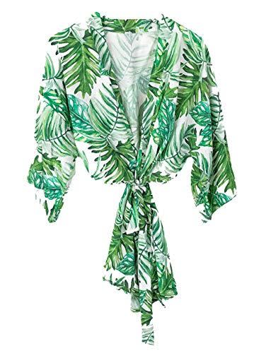 15) Palm Leaf Bridesmaid Robe