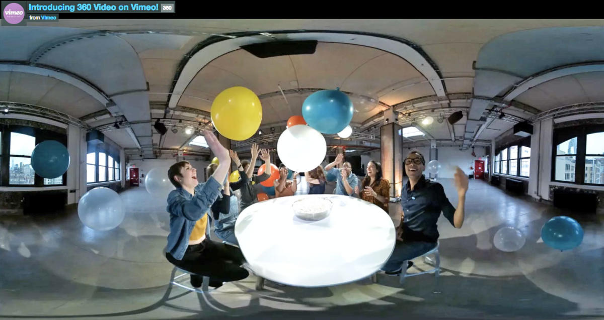 flyde Formålet chant Vimeo now supports 360-degree video | Engadget
