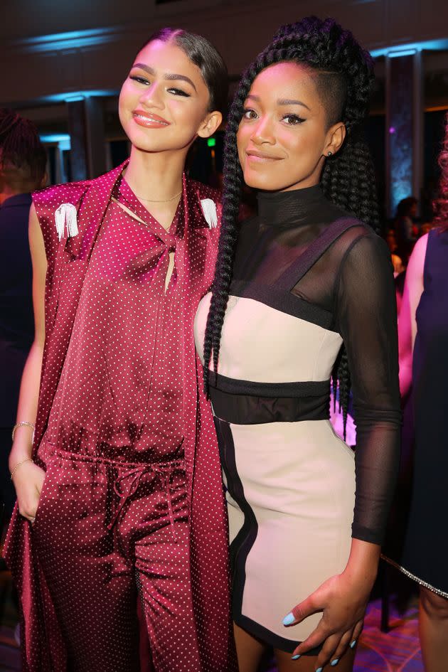 Zendaya and Keke Palmer pictured together at 2016's Essence Black Women in Hollywood Awards. (Photo: Imeh Akpanudosen via Getty Images)