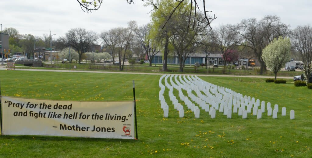 Workers Memorial Day display