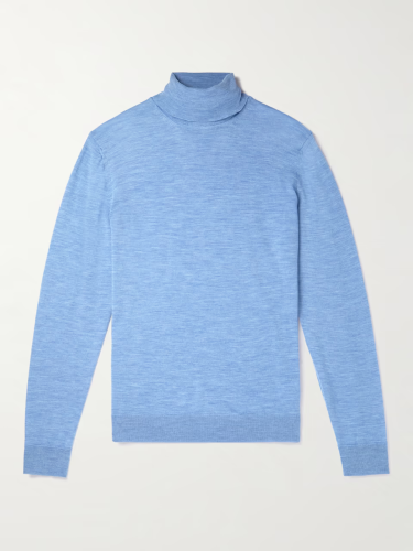 Mr. P Merino Wool Rollneck Sweater men's fall fashion guide