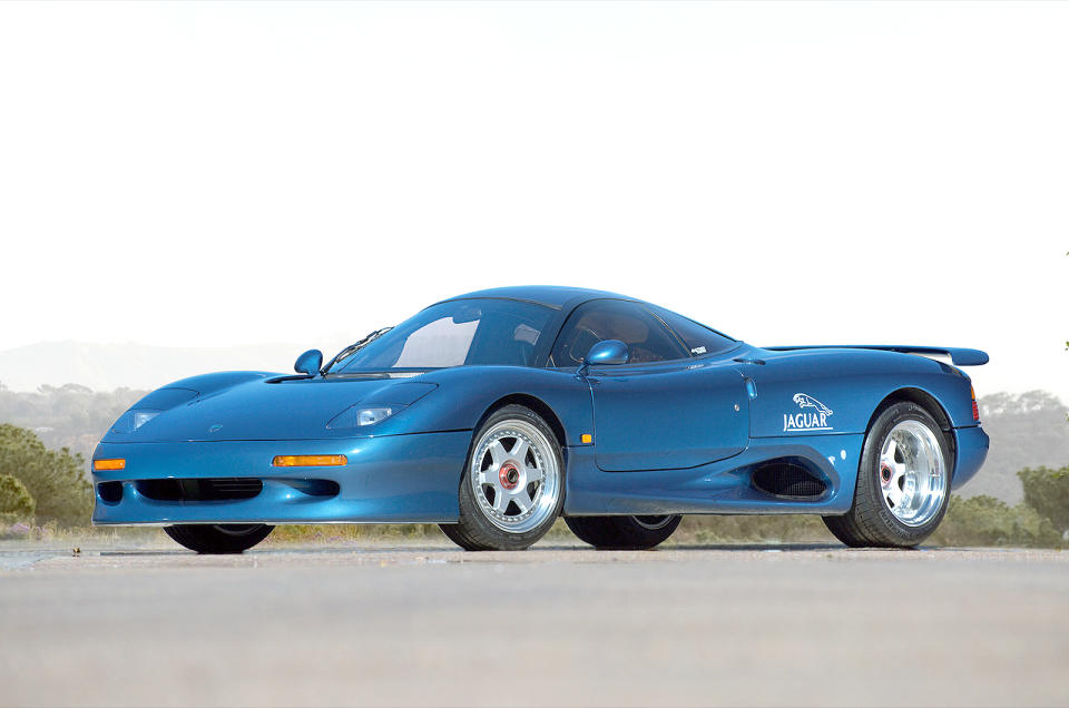 <p>Around the same time that Jaguar was embarking on the ill-fated <strong>XJ220</strong> project, it was also creating another supercar; the XJR-15. The XJ220 had been promised with a V12 but it featured a twin-turbo V6 instead – the XJR-15 got its full complement of a dozen cylinders, and 450bhp to give 191mph.</p><p>Just 50 were built, for a one-model race series called the <strong>Jaguar Sport Intercontinental Challenge</strong>, although road cars were made too, some of which survive. In 2004 the XJR-15 was set to be revived by JaguarSport, with an AJ-V8 engine, but this time the project didn’t even get off the ground.</p>