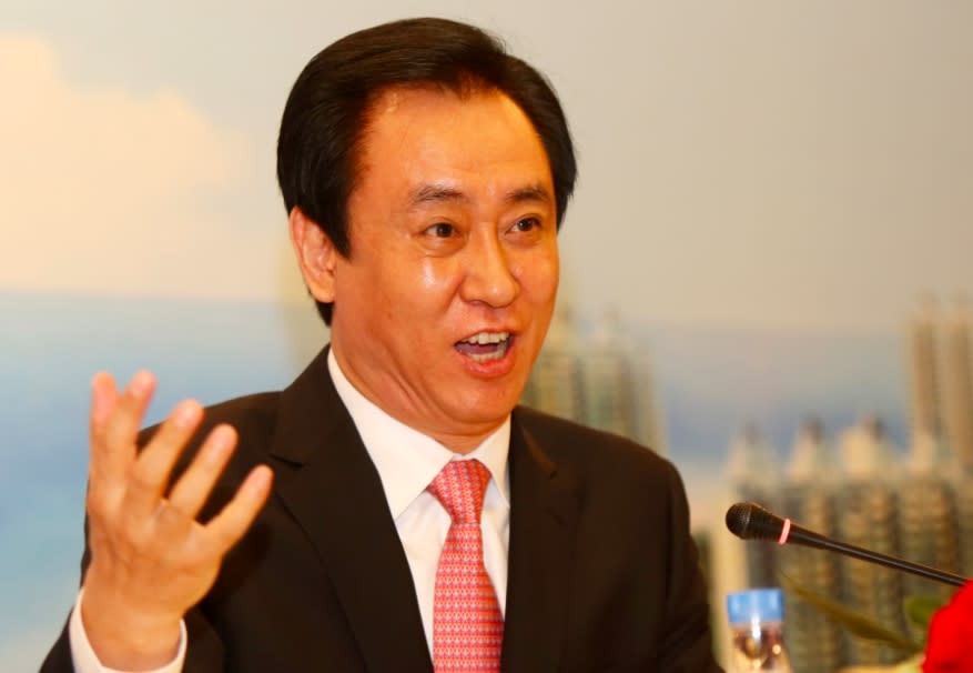 54. Hui Ka Yan | Net worth: $27.1 billion - Source of wealth: real estate - Age: 62 - Country/territory: China | Hui Ka Yan heads the Evergrande Group, a Chinese giant in real estate development. In its portfolio are more than 800 projects in more than 280 cities. Hui was born into a low-income family—his father was a woodcutter, and his grandmother sold homemade vinegar. He launched the Evergrande Group in 1996 by buying up low-priced properties. With Jack Ma of the Alibaba Group, he is a majority stakeholder in professional soccer's Guangzhou Evergrande FC. (South China Morning Post/Getty Images)