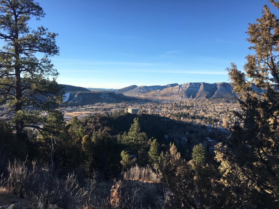 The view of Durango, Colorado, from Animas Mountain just outside of downtown. (Photo: Jason Plautz)