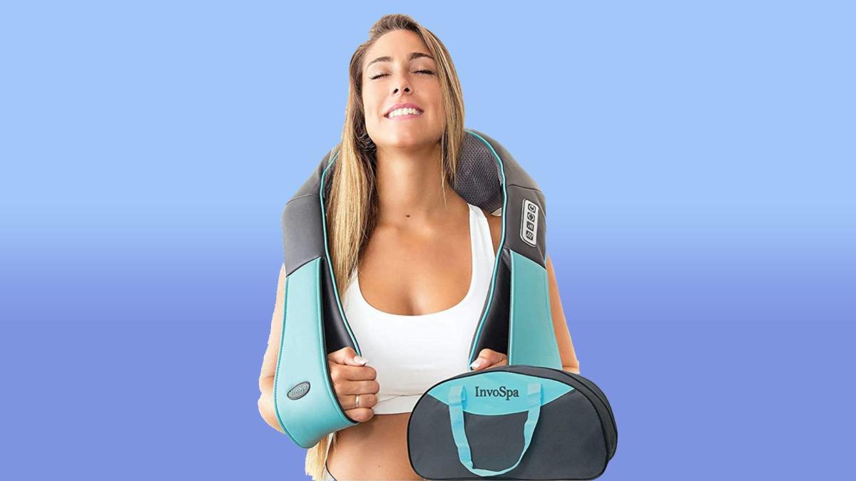 InvoSpa JC-668 Shiatsu Back shoulder and Neck Massager With Heat