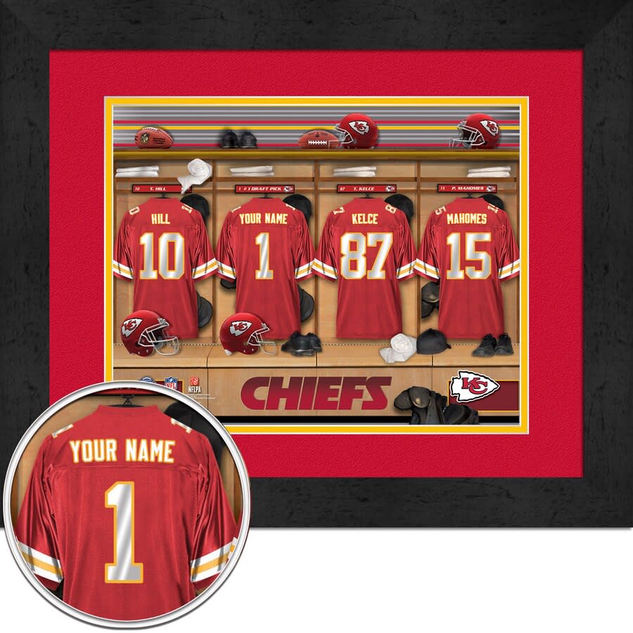 Kansas City Chiefs Locker Room Framed Print