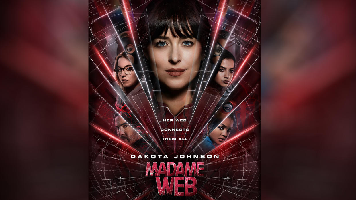  Madame Web movie poster. 