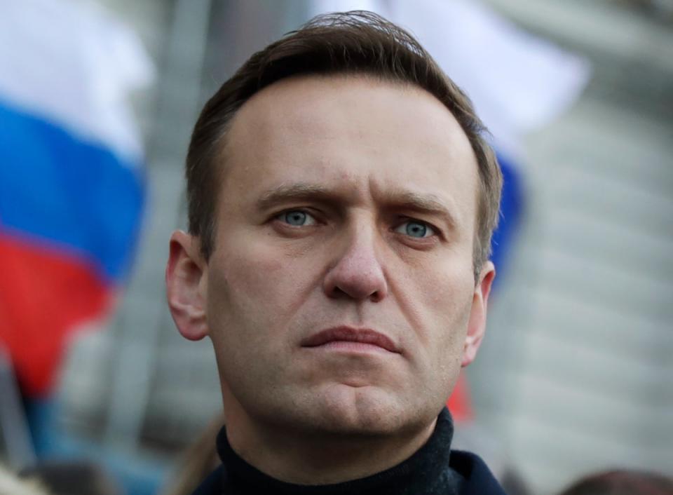 The UK had urged Putin’s Russia to abide by European court injunction in Alexei Navalny’s case (AP)