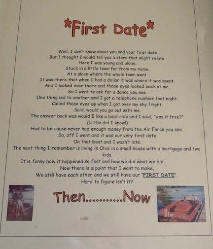 Bud Long wrote this poem about meeting his wife, Ginger, and posted it on their boat First Date.