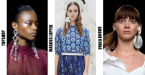 <p>Je größer, desto besser! Ein Trend, der auf den diesjährigen Shows der New Yorker Fashion Week kaum zu übersehen war: die Vorliebe für Riesen-Ohrringe. Von Topshop über Markus Lupfer, bis hin zu Paula Knorr – sie alle setzten auf üppige Klunker. (Bild: Screenshot/Yahoo Style UK) </p>