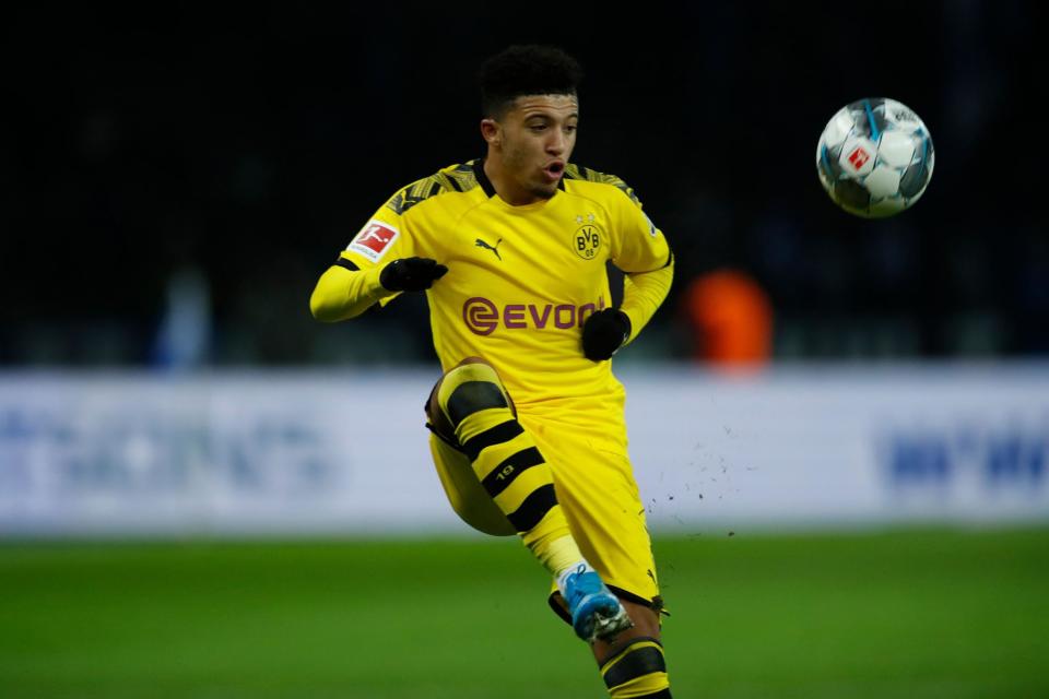 United are keen on a summer deal for Dortmund's Jadon Sancho and are also chasing Jack Grealish of Aston Villa (AFP via Getty Images)