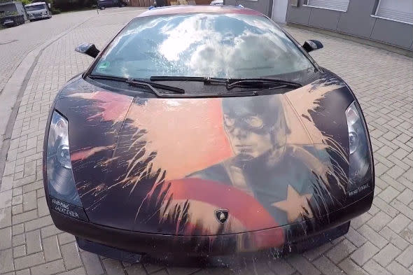 Lamborghini Gallardo with flip paint