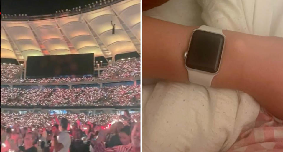 The woman claims she lost her Apple watch in an unfortunate lapse in concentration. Source: Tiktok/ @sharonstrzelecki0