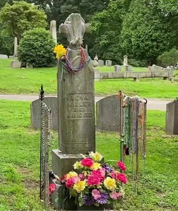 Lena Miller, the so-called Gypsy Queen whose grave is seen at Oakwood Cemetery in Sharon, Pennsylvania, will be the subject of a talk Oct. 10 at Salem Historical Society.