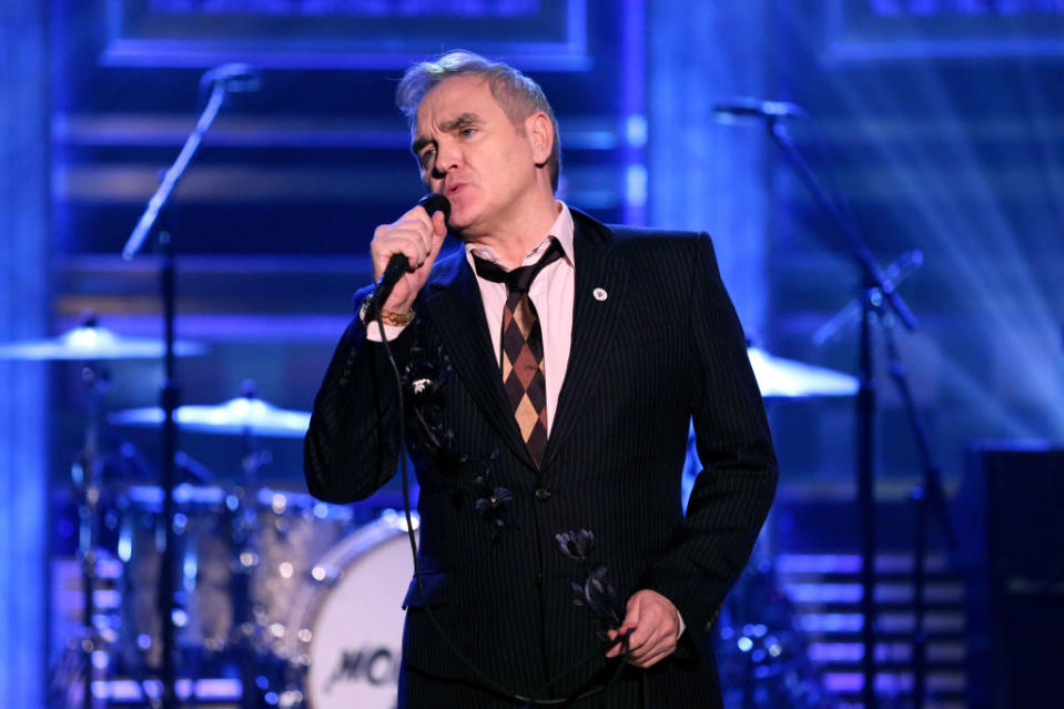 Morrissey onstage