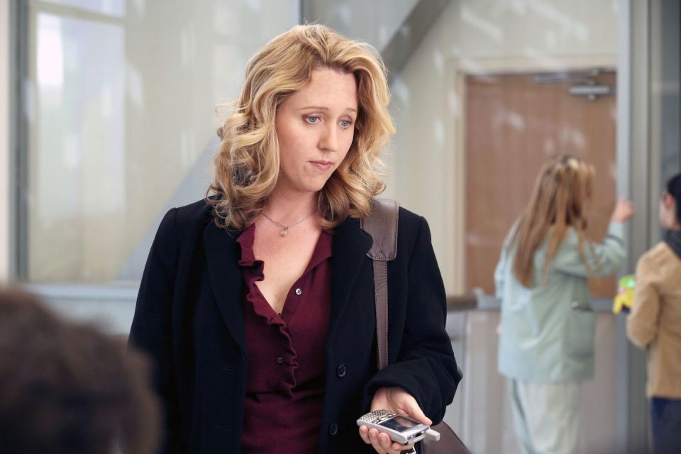 <p>Brooke Smith's Erica Hahn first appeared on <em>Grey's Anatomy</em> in season 2, when Izzie lied about Denny Duquette's condition to effectively steal a heart from another transplant patient who was being treated by Dr. Hahn. </p>