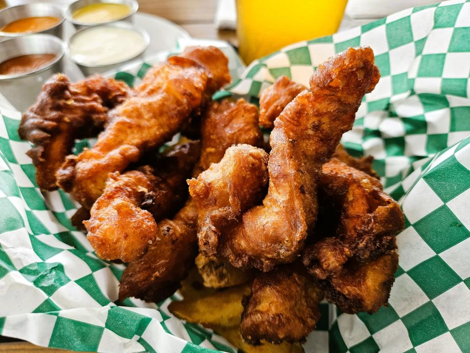 The chicken tenders at Fat Point Brewing at University Town Center photographed Nov. 12, 2023.
