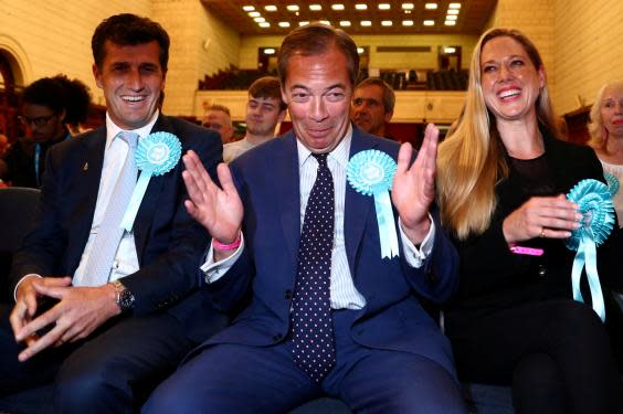 Nigel Farage has been cultivating a more moderate image for the Brexit Party (Reuters)