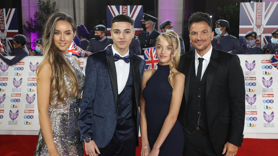 Peter Andre, his wife Emily and kids Junior and Princess will appear in a new reality TV series. (WireImage)