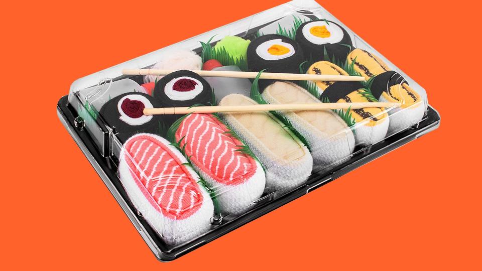 Secret Santa gift ideas: Sushi Rainbow Socks