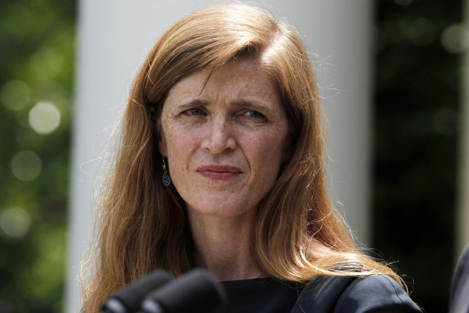 <strong>Samantha Power, U.S. Ambassador to the United Nations (Cabinet-rank) </strong> (AP Photo/Charles Dharapak)