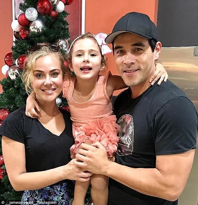 Scout is James's five-year-old daughter from his previous relationship with Jessica Marais. Photo: Instagram/James Stewart