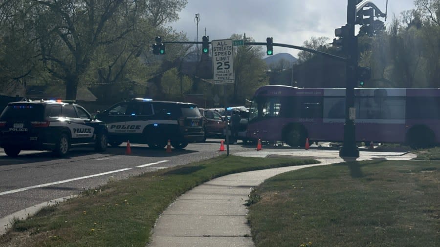 Mountain Metro bus involved in crash on Uintah Street