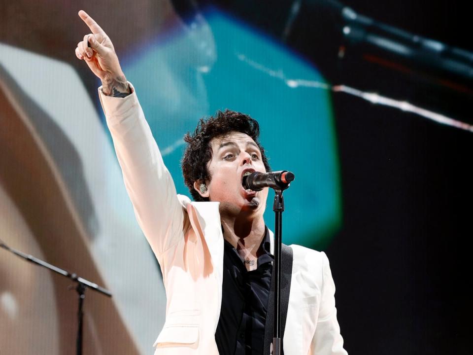 Billie Joe Armstrong de Green Day (Getty Images)