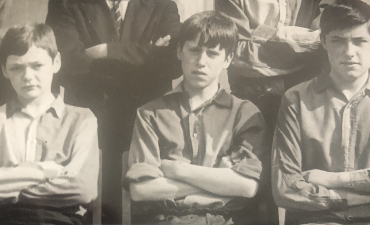 <span class="caption">Liverpool till I die: the author in 1968 as a young footballer with Bootle Grammar under-15 side, Merseyside Schools.</span> <span class="attribution"><span class="license">Author provided</span></span>