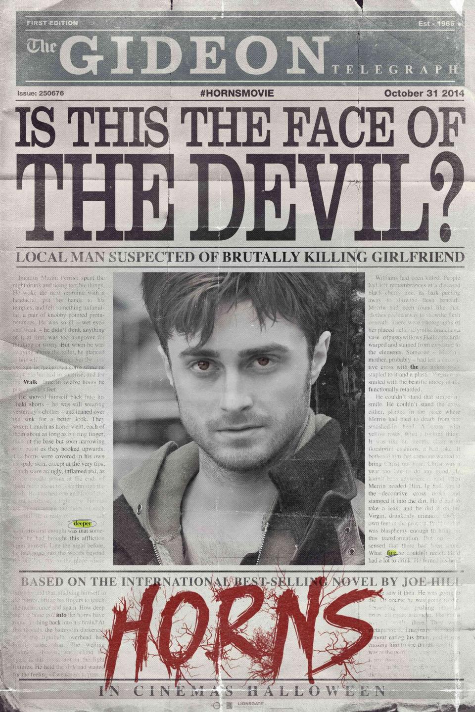 Horns UK Teaser Poster