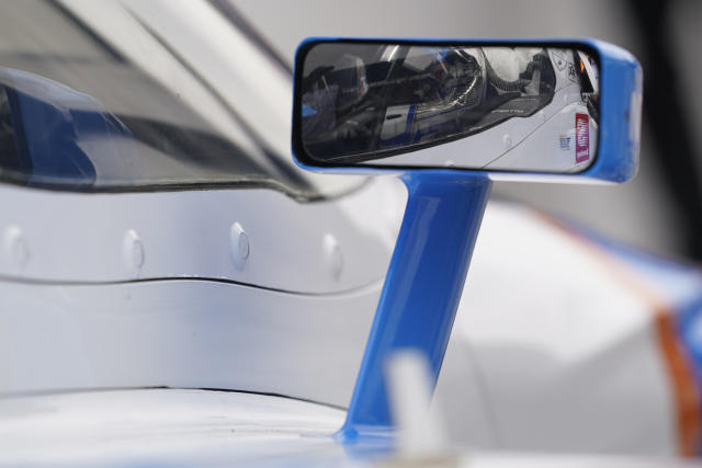 Alex Palou, of Spain, sits in his car during practice for the Indianapolis 500 auto race at Indianapolis Motor Speedway, Sunday, May 22, 2022, in Indianapolis. (AP Photo/Darron Cummings)