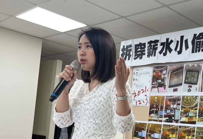 ▲徐巧芯在「費芯之戰」脫穎而出，將代表國民黨出馬參選松山信義的立委。（圖／記者余祥攝，2023.4.22）