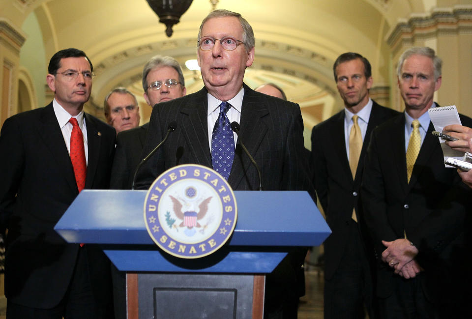 Mitch McConnell has been very effective at&nbsp;denying Democrats the ability to fill empty court seats, and then filling up all those seats when Republicans are in power. (Photo: Alex Wong via Getty Images)