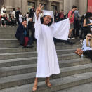 <p>Harvard here she comes! Yara Shahidi, 17, graduated from high school on <em>Black-ish</em> and now she’s done the same in real life. Days after revealing that she will be attending Harvard, she posted pics in her cap and gown. The inspiring teen described the photo, snapped June 7, as “Time well spent.” When she’ll start living the ivy league life is in question. She said earlier this year that she plans to defer at least a year — and the fact that she landed a spin-off, which will air on Freeform in January, makes it seem like it won’t be soon. (Photo: <a rel="nofollow noopener" href="https://www.instagram.com/p/BVDnHuLgYgj/?taken-by=yarashahidi" target="_blank" data-ylk="slk:Yara Shahidi via Instagram;elm:context_link;itc:0;sec:content-canvas" class="link ">Yara Shahidi via Instagram</a>) </p>