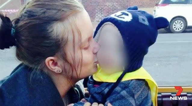 Tegan Mills is a mother of three. Source: 7 News