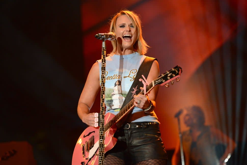 Singer Miranda Lambert performs onstage during day 2 of the Stagecoach Music Festival at The Empire Polo Club on April 25, 2015 in Indio, California.