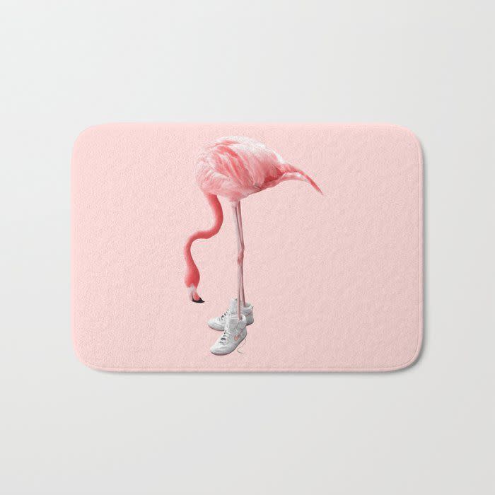 <p><strong>Jonas Loose</strong></p><p>society6.com</p><p><strong>$23.80</strong></p><p>If they have this gift then we give up. But they don't, because it's a bath mat with a flamingo wearing sneakers on it. Translation: It's fantastic, unusual, and perfect for the couple that seemingly has it all.</p>