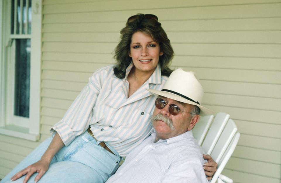 OUR HOUSE -- Season 1 -- Pictured: (l-r) Deidre Hall as Jessica 'Jessie' Witherspoon, Wilford Brimley as Gus Witherspoon -- Photo by: Frank Carroll/NBCU Photo Bank