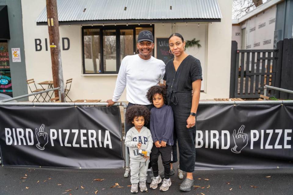 Kerrel and Nkem Thompson, owners of Bird Pizzeria in Charlotte’s Optimist Park neighborhood.