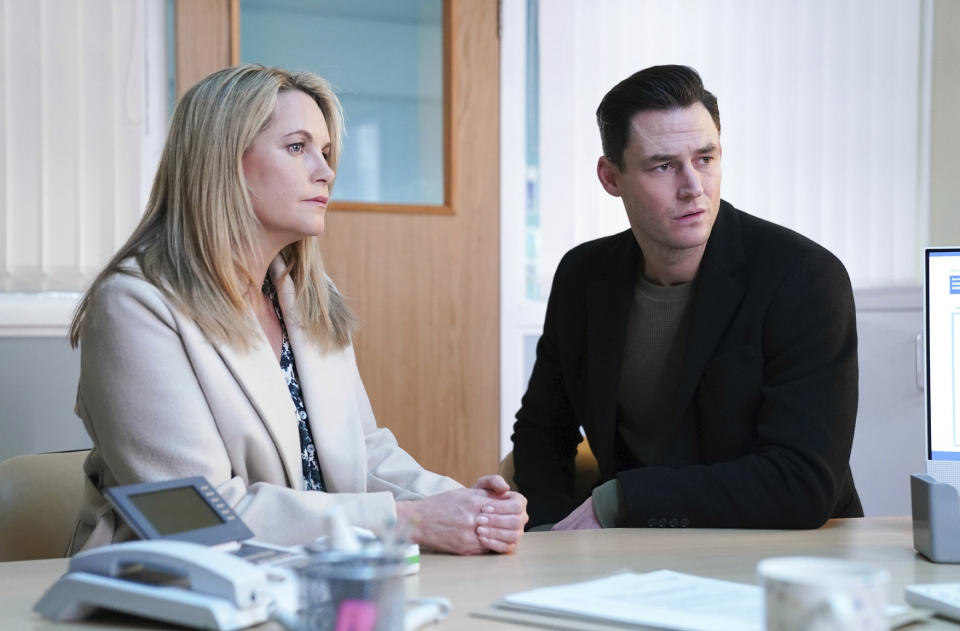 EastEnders,21-03-2023,6666,Sam Mitchell (KIM MEDCALF);Zack Hudson (JAMES FARRAR),***EMBARGOED TILL TUESDAY 14TH MARCH 2023***, BBC, Jack Barnes/Kieron McCarron