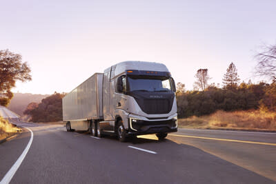 Nikola Class 8 hydrogen fuel cell electric truck.